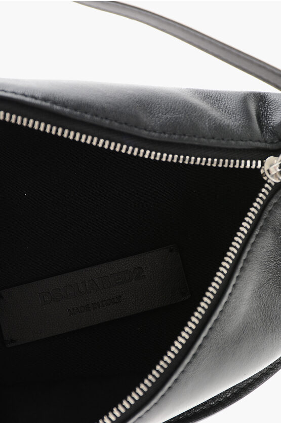 ICON Solid-Color Leather Belt Bag with Metal Detail