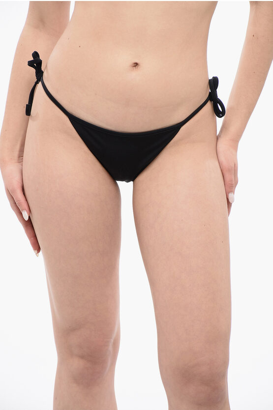 Dsquared2 Icon Solid Color Tie-side Bikini Bottoms