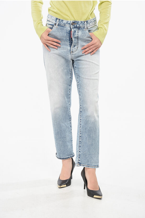 Dsquared2 Icon Stonewashed Boston Regular Fit 19cm Grösse 40 In Blue