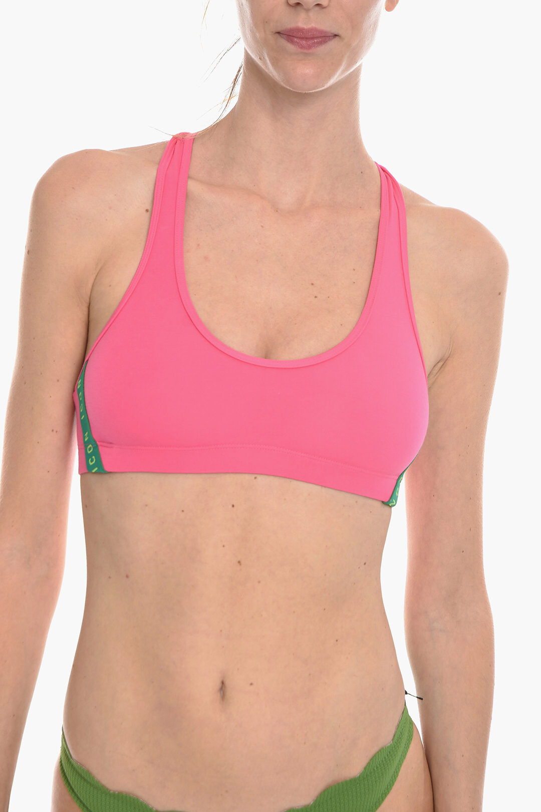 Underwire See-Through Bra with Contrasting Edges
