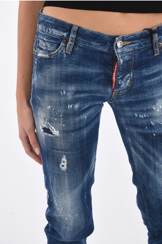Dsquared2 ICON stretch denim JENNIFER CROPPED jeans damen