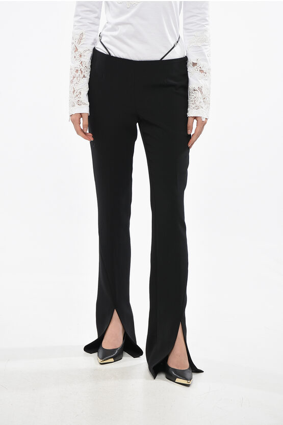 Dsquared2 Icon Regular Fit Trumpet Jeans With Charm 17cm In Black