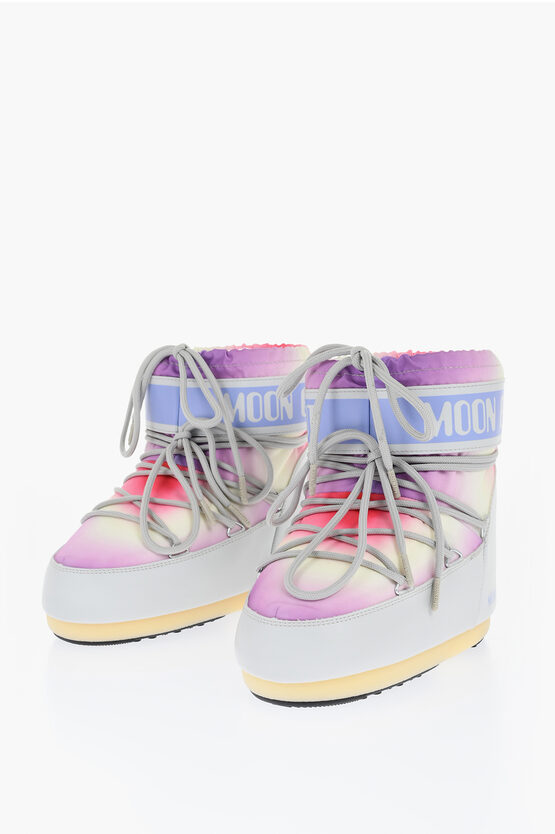 Moon Boot Icon Tie Dye Effect Ski Boots