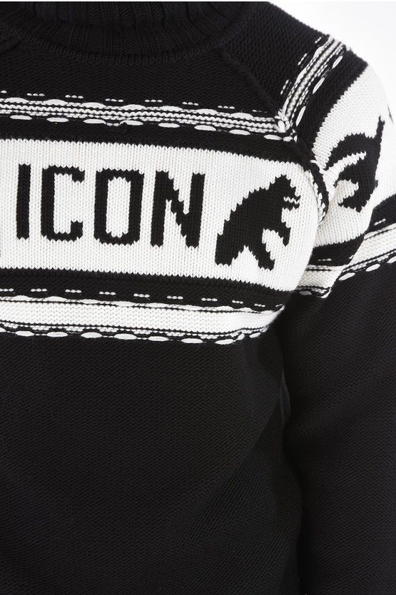 【送料&関税込】Dsquared2 Virgin Wool Sweater Knit V-insert Sweater