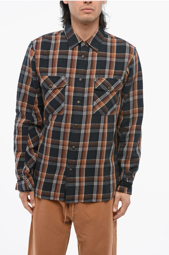 Rag & Bone Icons Cotton Flannel Saharan Overshirt With Tartan Motif