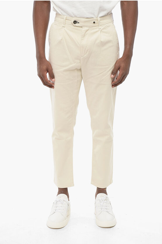 Rag & Bone Icons Single-pleated Stretch Cotton Chinos Pants