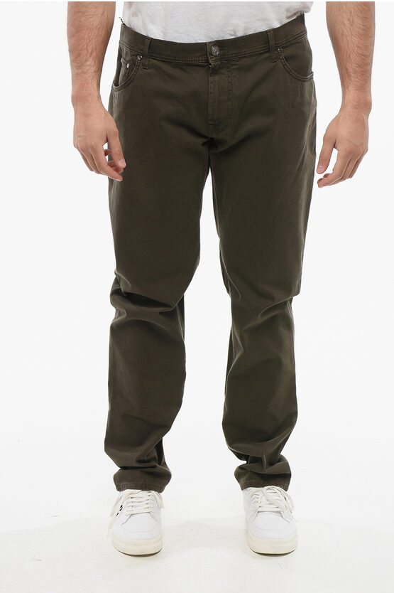 Corneliani Cc Collection 5-pocket Cotton Pants