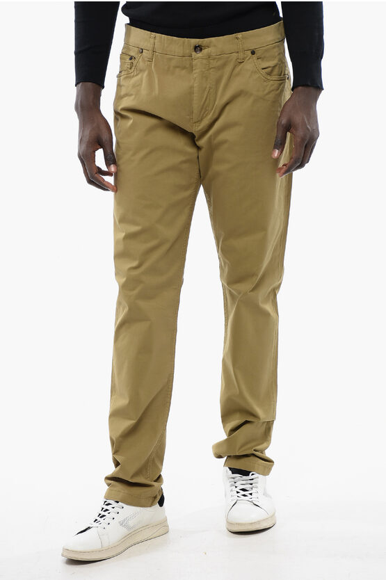 Corneliani Id 5-pocketed Stretch Cotton Pants With Belt Loops