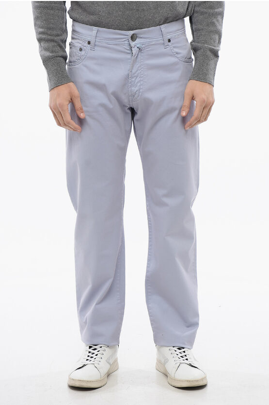 Corneliani Id 5-pocketed Stretch Cotton Pants With Belt Loops