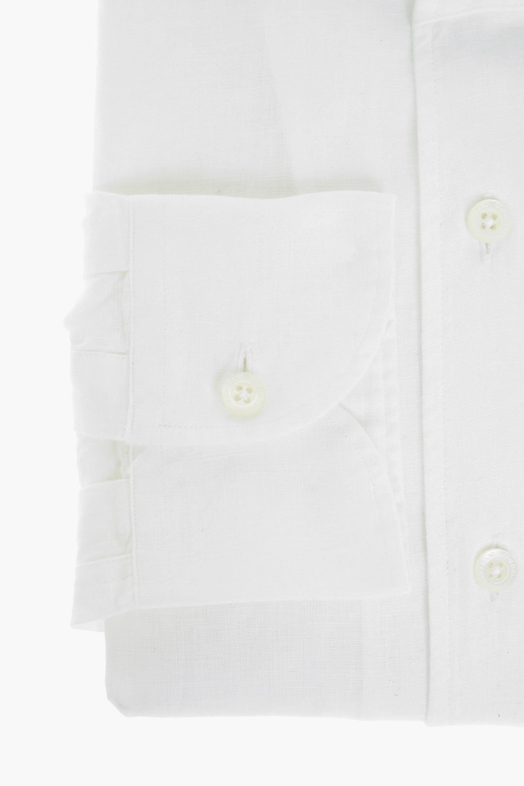 Chemise Homme Corneliani 100% Lin Grise - Taille 39, Made In Italy, Occasion En Parfait état