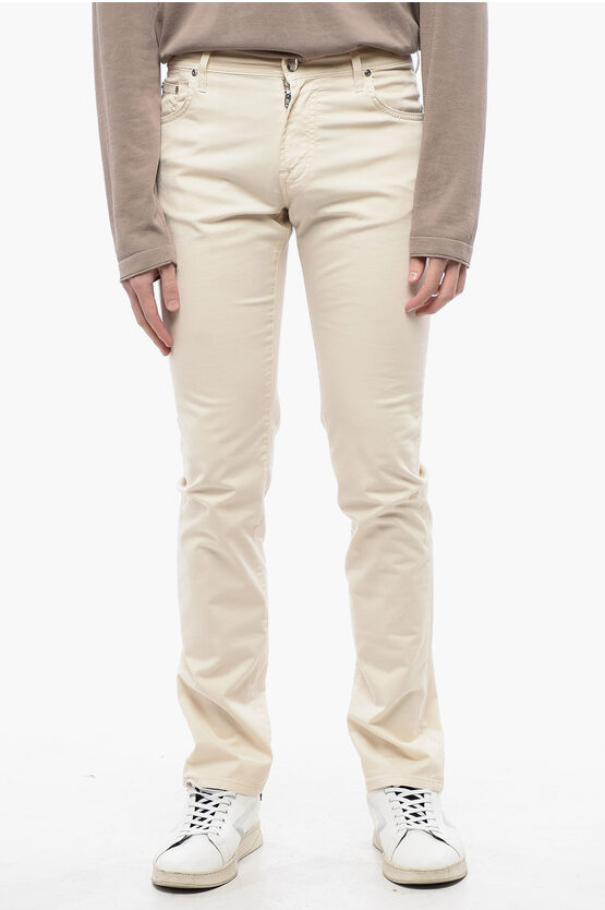 Corneliani Id Chino Pants With Leather Patch