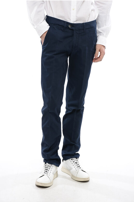 Corneliani Id Cotton Slim Fit Pants