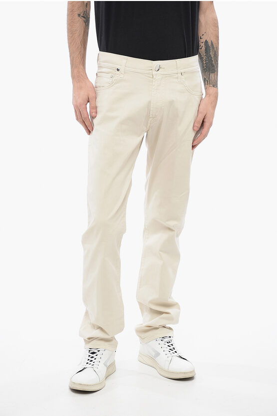 Corneliani Id Cotton Stretch Lazise 5 Pockets Pants With Belt Loops