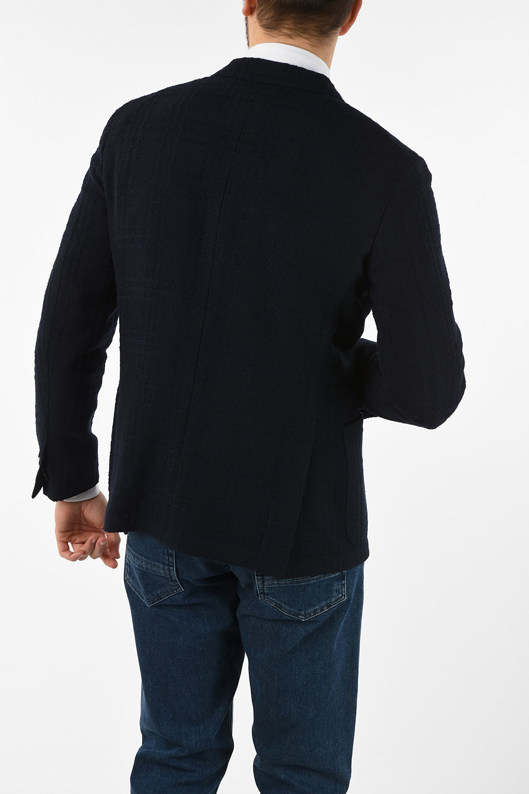 0401~drop 7R side vents patch pocket ACADEMY SOFT blazer