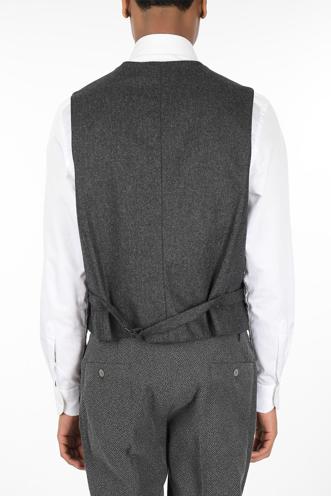 Corneliani ID Gilet Doppiopetto Multitasca in Lana Vergine uomo - Glamood  Outlet