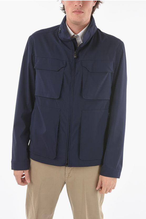 Corneliani ID Heated Utility Jacket with Extractable Hood men Glamood