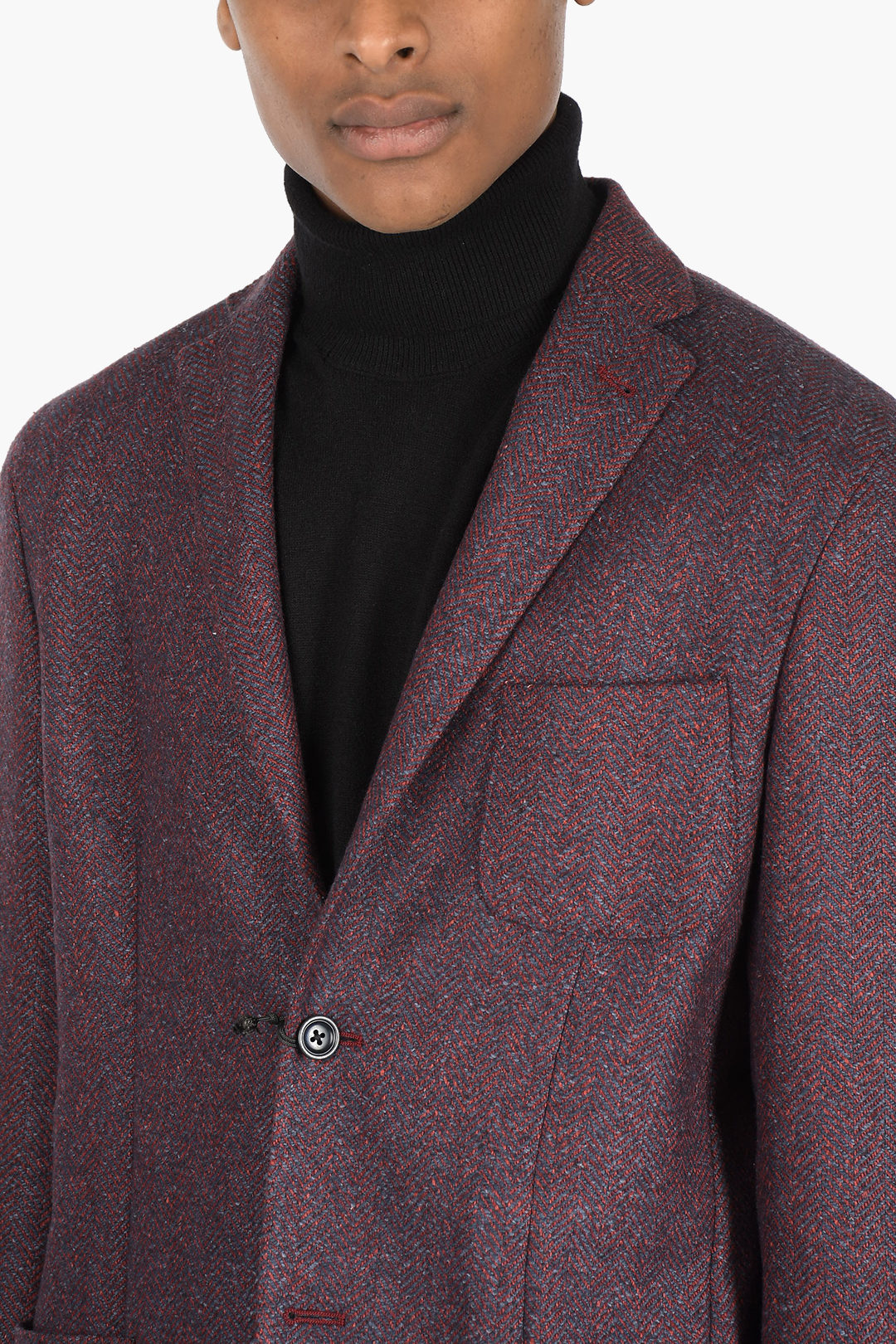 Corneliani ID Herringbone Unlined Wool 