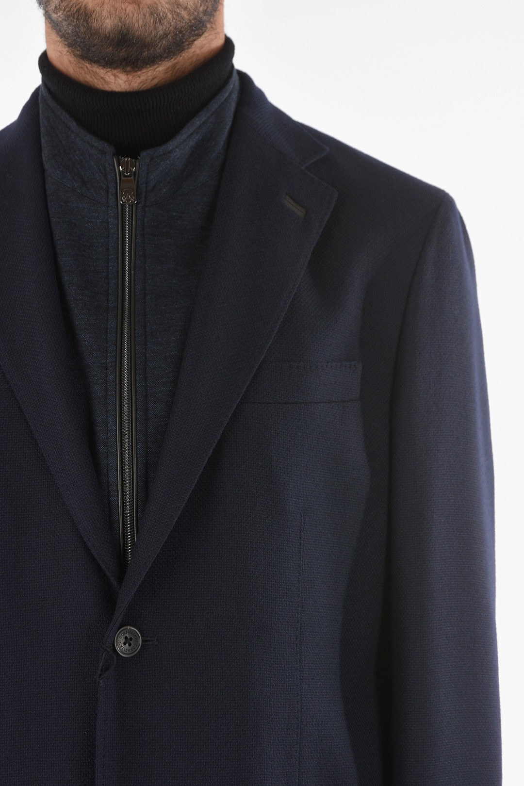 Corneliani ID Hopsack Blazer with Removable Chest Piece men - Glamood ...