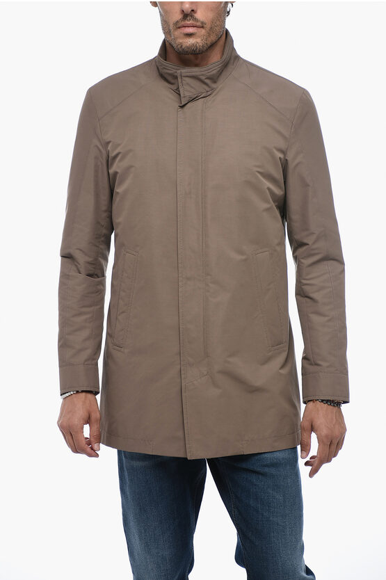 Shop Corneliani Id Lightweight Jacket With Mandarin Collar