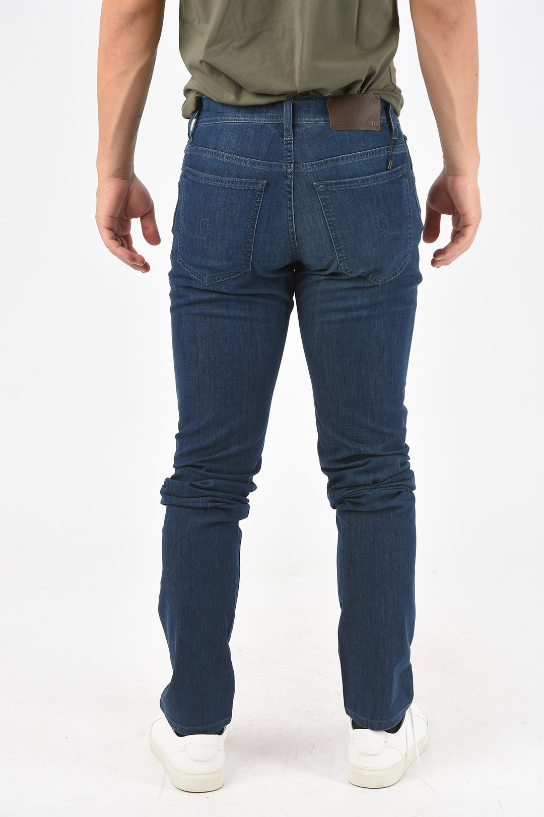 ID LUXURY DENIM Dark-washed Jeans with 5 Pockets 17cm