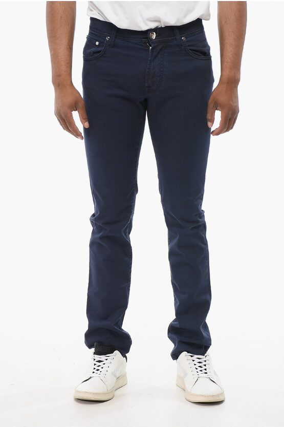 Corneliani Id Stretch Cotton Lazise 5-pockets Pants