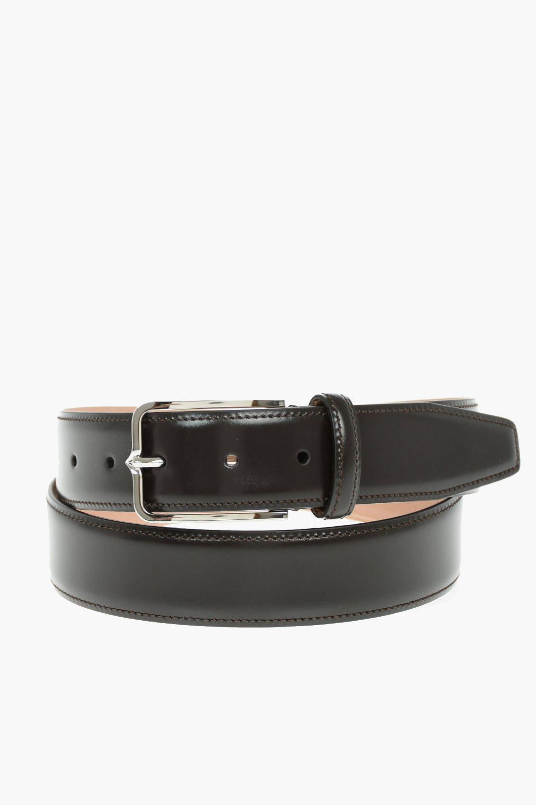 Corneliani ID Metal Buckle Leather Belt 35mm men Glamood Outlet