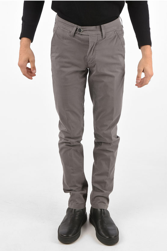 Shop Corneliani Id Mid-rise Waist Chinos