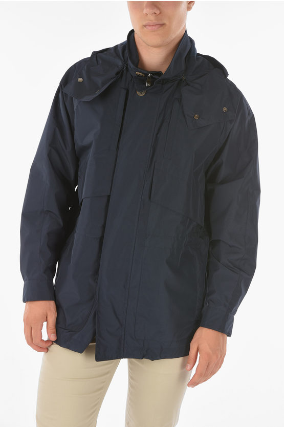 Corneliani Id Multipocket Giada Dintex Parka With Waist Drawstring And