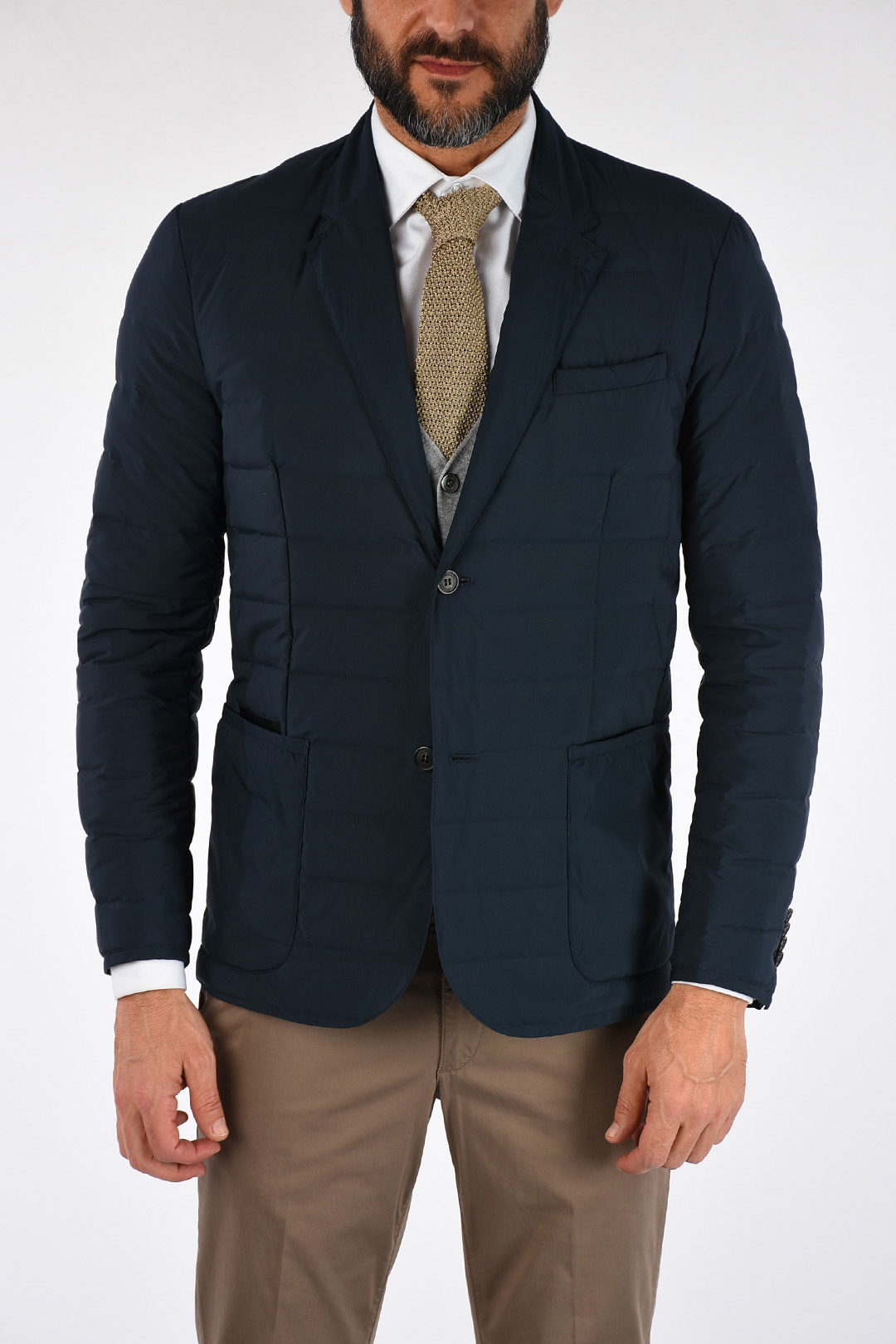 pinstripe boyfriend blazer