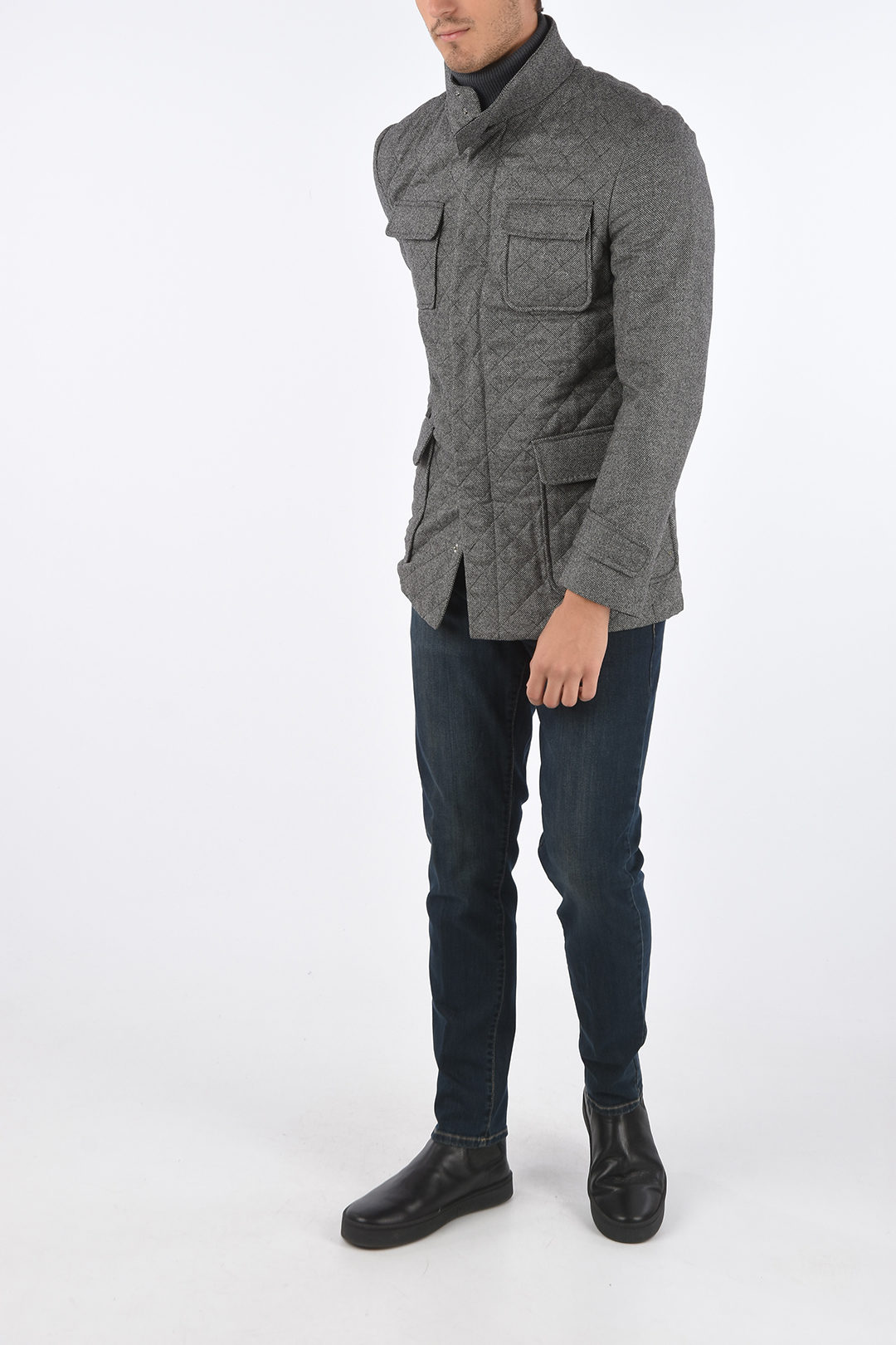 Corneliani ID OUTDOOR Wool and Cashmere Padded Jacket men