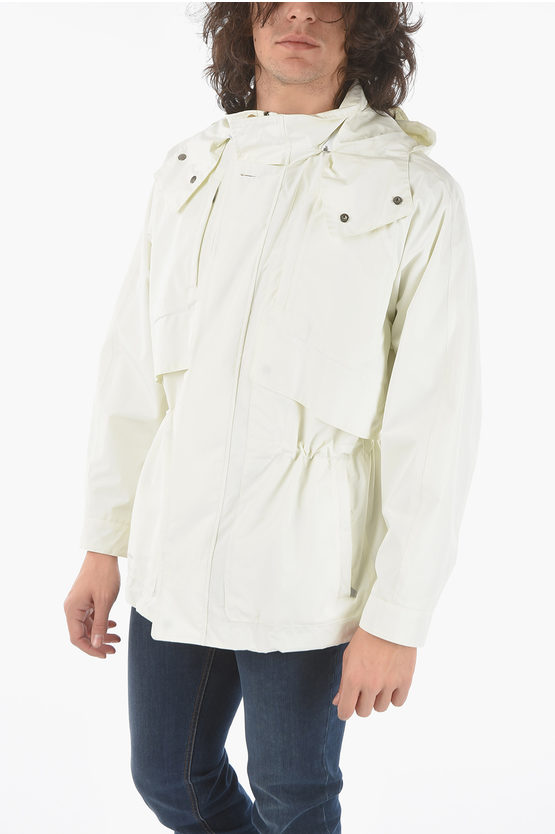 Corneliani Id Removable Hood Giada Dintex Utility Jacket In White