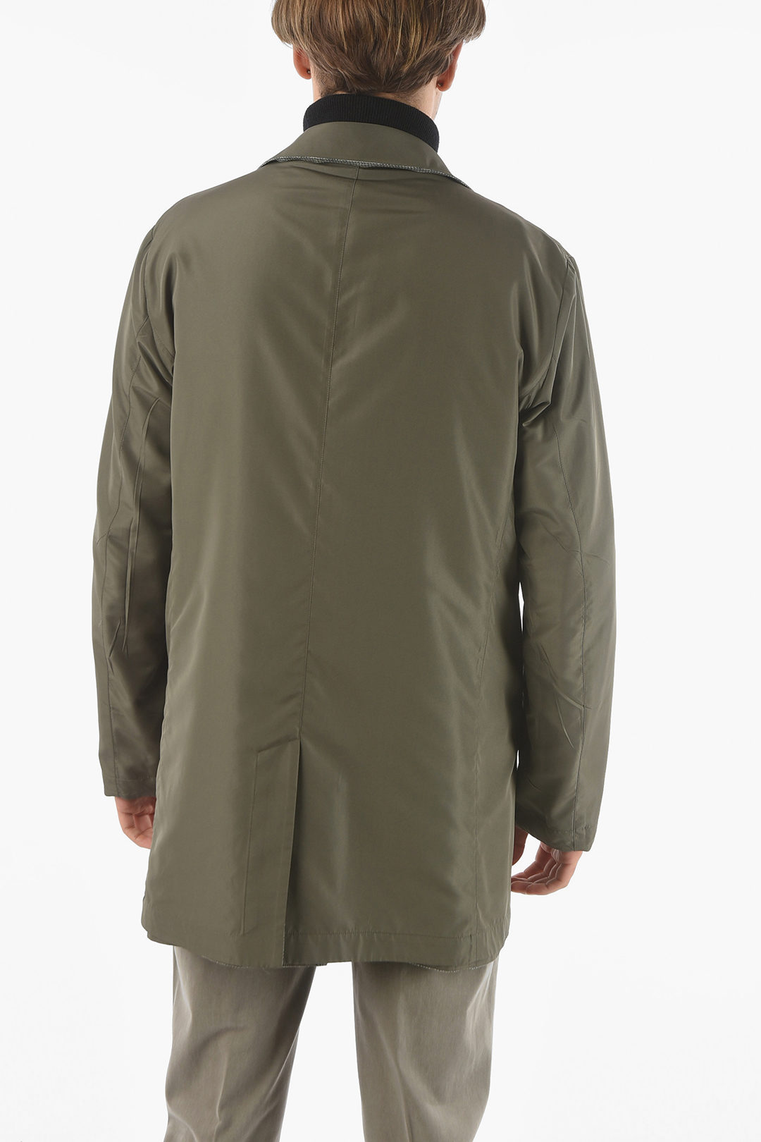 Corneliani ID Reversible Melange Balmacaan Coat men - Glamood Outlet