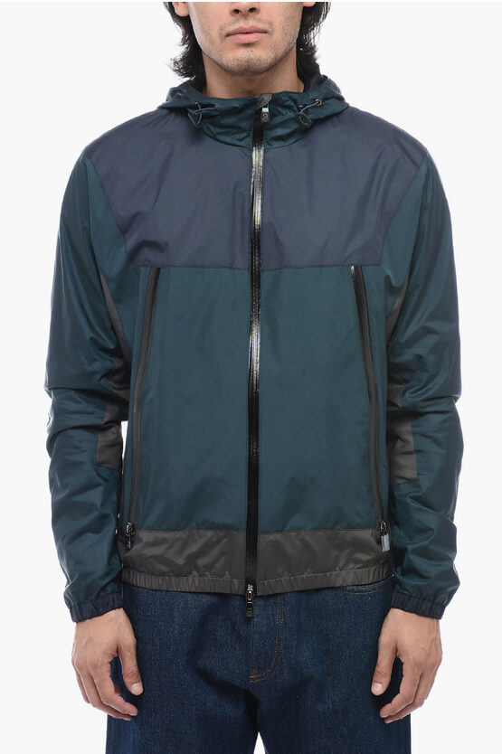 CORNELIANI ID SAFRAN WINDBREAKER JACKET WITH ZIPPED DETAIL 