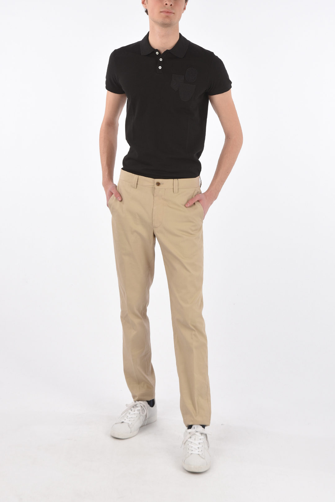 【COLOR iN ID】Bly color matching ST pants Corneliani ID Silk blend IDENTITY belt loops trousers men