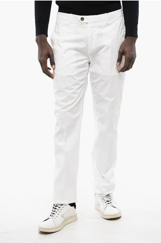 Corneliani Id Solid Color Chino Pants With Belt Loops