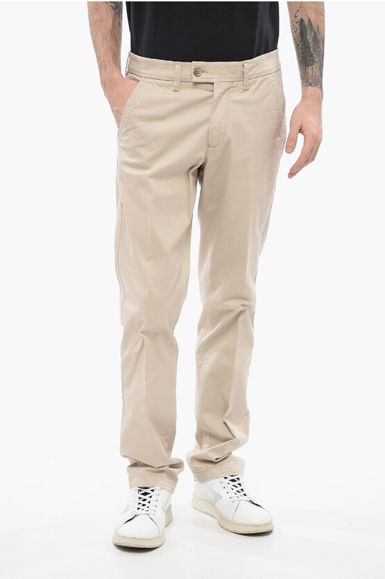 Corneliani Id Stretch Cotton Chino Pants