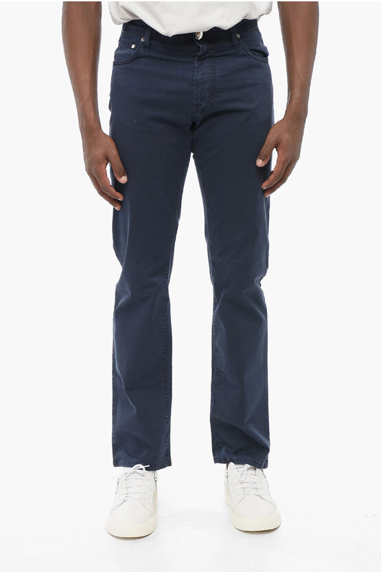 Corneliani Id Stretch Cotton Lazise 5-pockets Pants