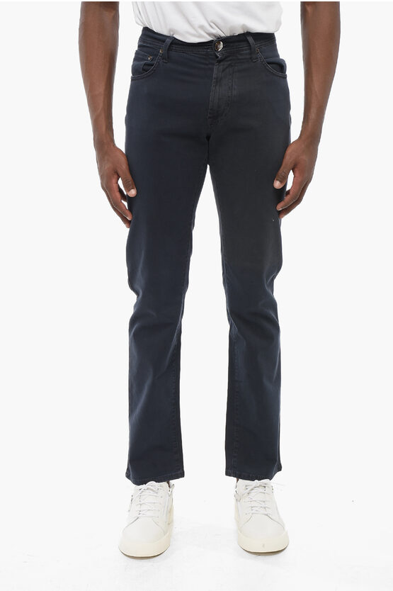 Corneliani Id Stretch Cotton Lazise 5-pockets Pants