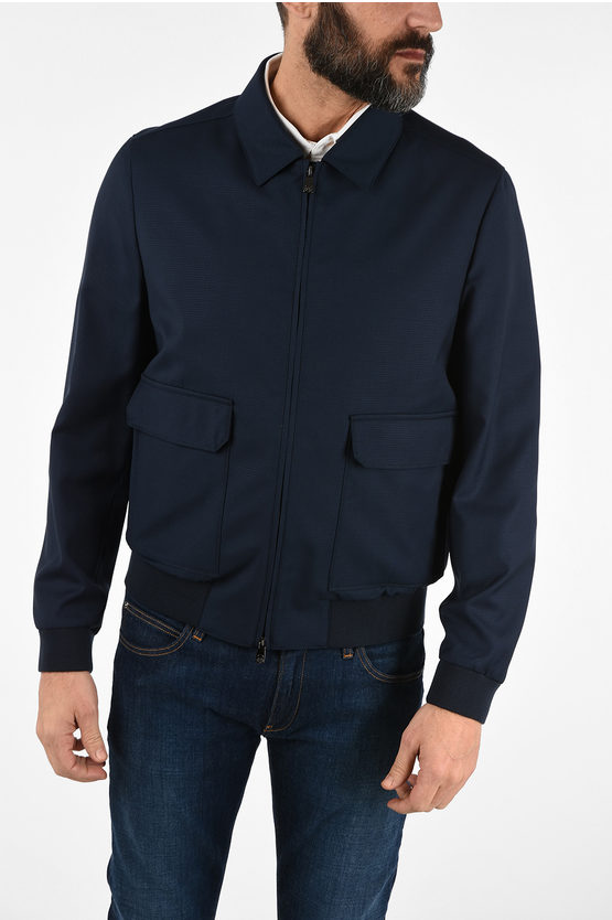 Corneliani ID virgin wool full zip outerwear IDENTITY jacket men