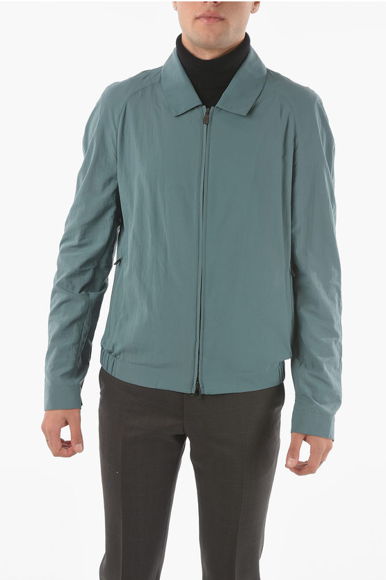 Corneliani Id Water Resistant Outerwear Jacket With Zip Closure