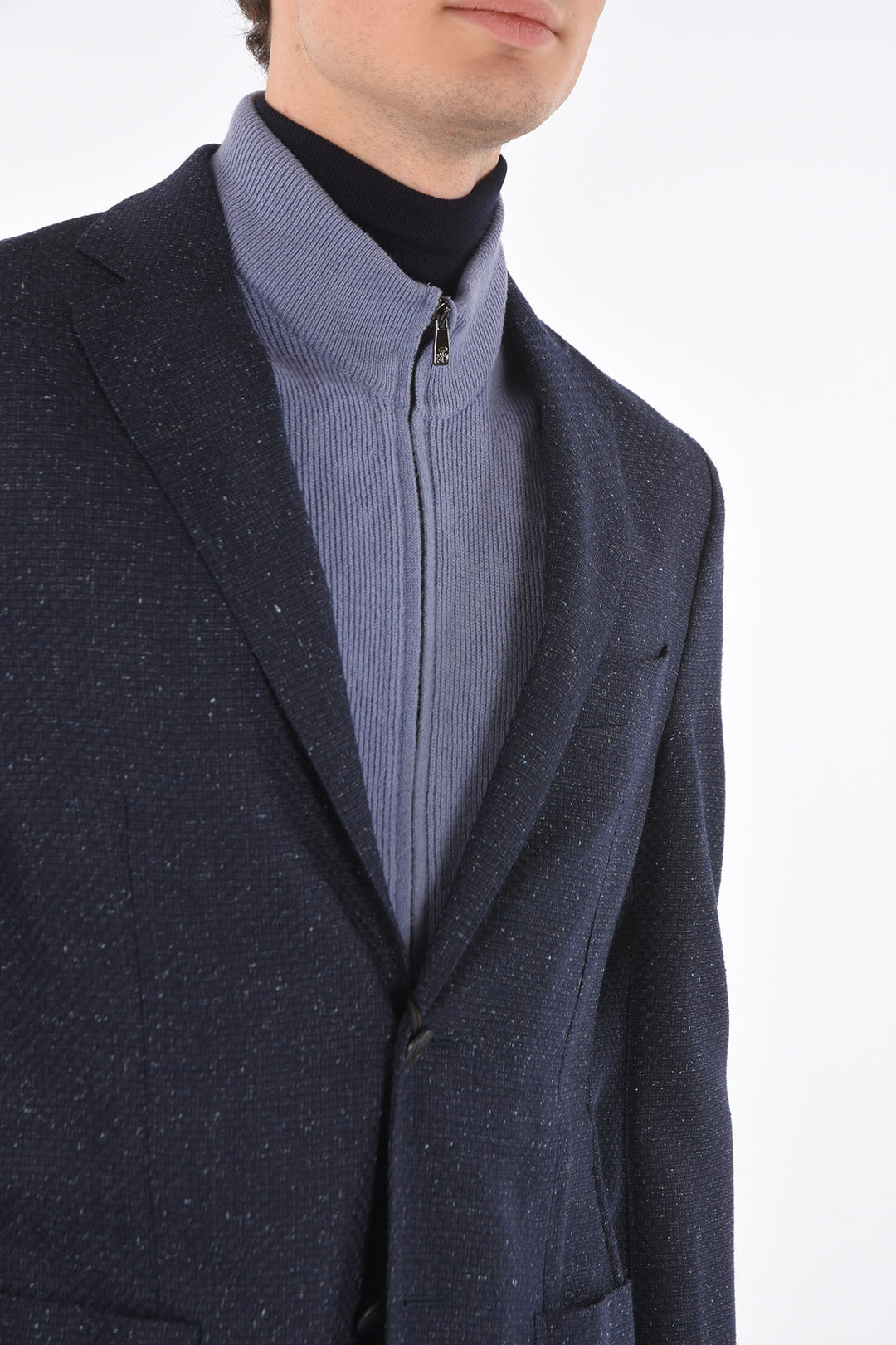 Corneliani ID Wool and Silk IDENTITY Blazer with Detachable Lined men ...