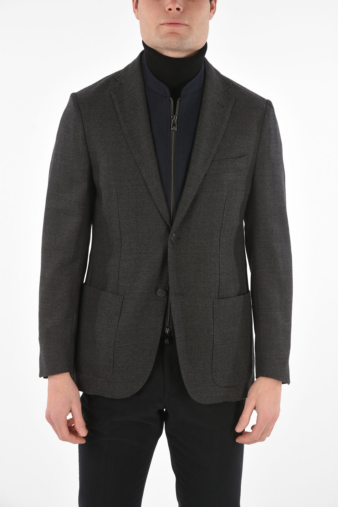 Corneliani ID Wool IDENTITY Blazer with Detachable Lined men - Glamood ...