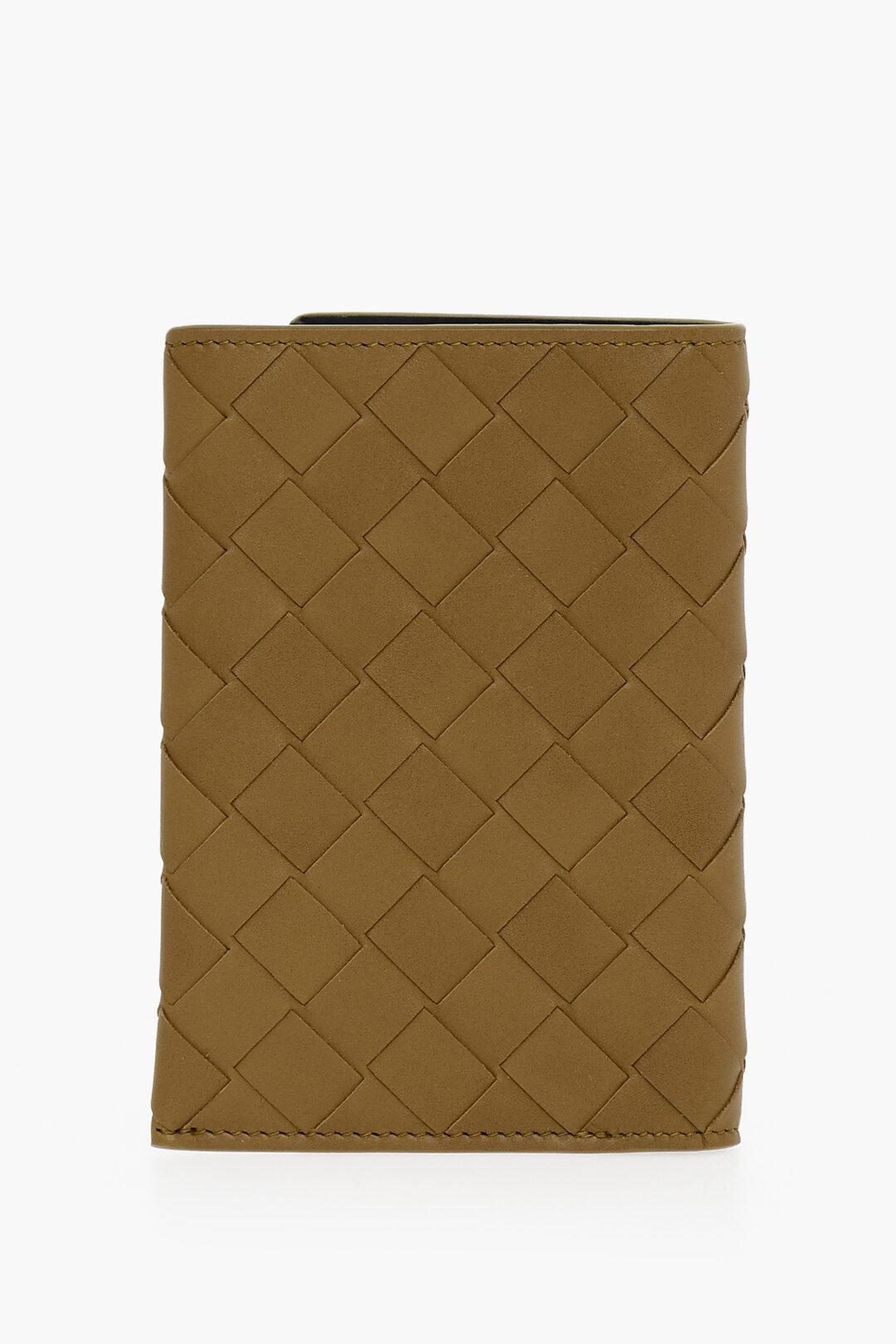 財布・小物その他 Bottega Veneta INTRECCIATO PASSPORT CASE Intrecciato metallic leather passport case in gold - Bottega
