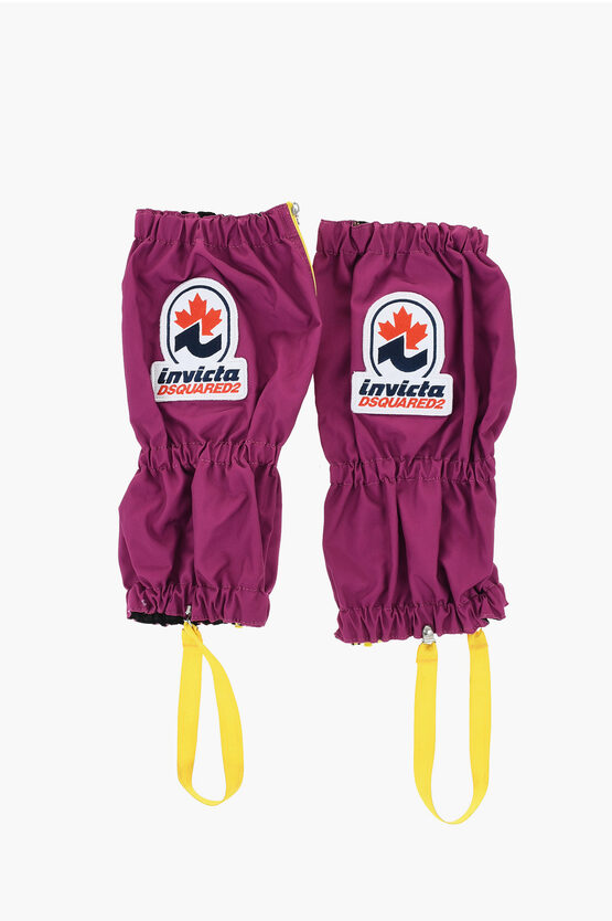 Dsquared2 Invicta Solid Color Gaiters With Embroidery