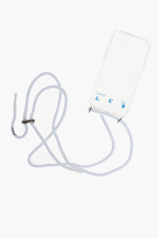 Off-white Iphone 11 Procover With Neck Strap In White