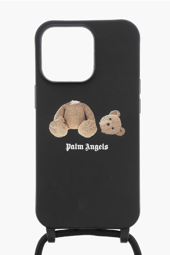 Palm Angels Iphone 13 Pro Neck Cover In Black