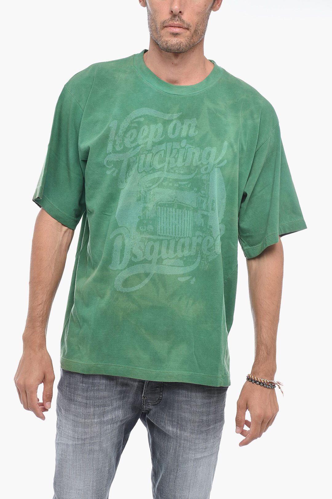 【D SQUARED2】Wash Cool Fit Macho T-Shirt Wash Cool Fit Macho T-Shirt