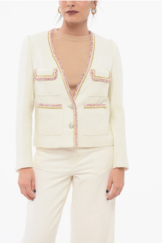 Edward Achour Paris Jacket With Embroidered Edges