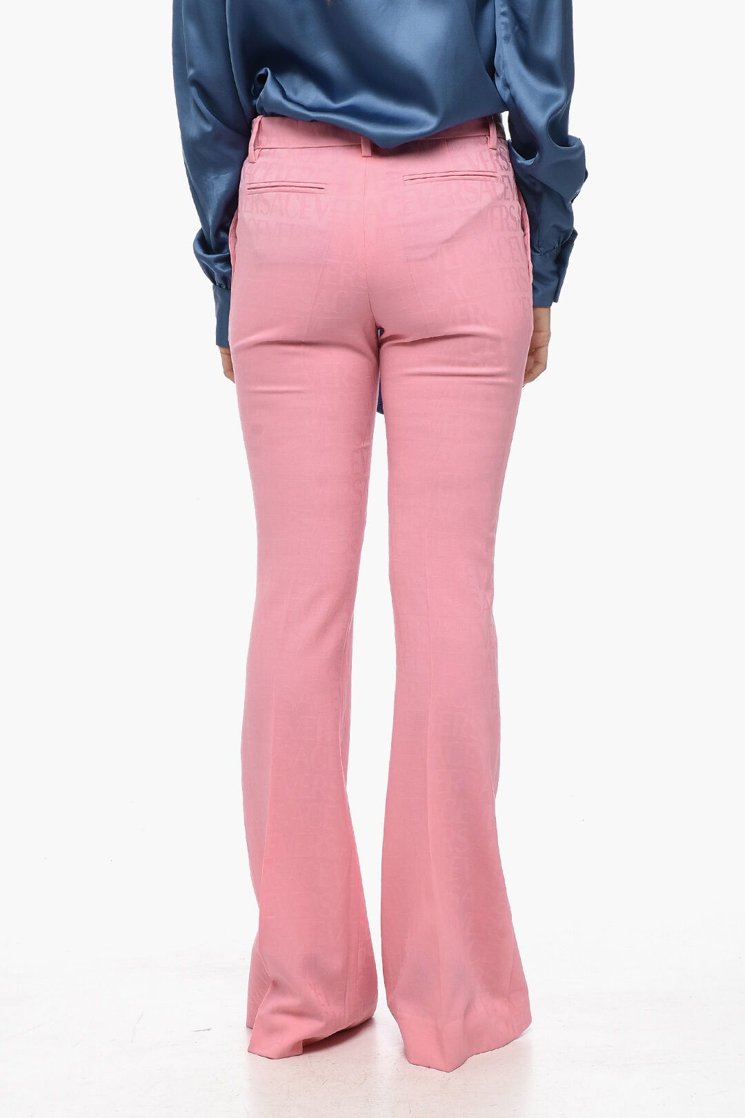 Versace Jacquard Allover Logo Pants women - Glamood Outlet