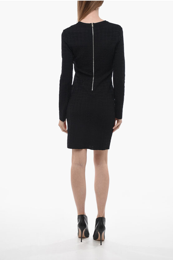Givenchy Jacquard Fabric Midi Dress with Monogram Motif